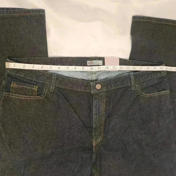 Dickies Women's Size 18R Industrial Denim 5-Pocket Dark Wash‎ Denim Jeans FD231 - Picture 2 of 11